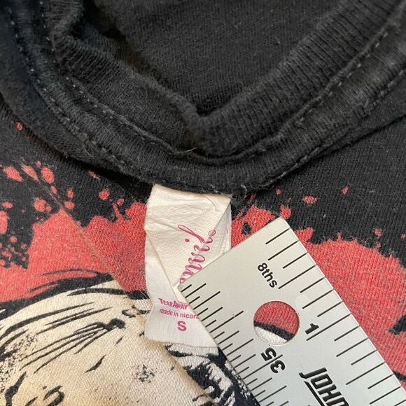 Angelspit Hell Starts Now Graphic T-shirt Women Small Black Short Sleeve Music - Picture 4 of 5